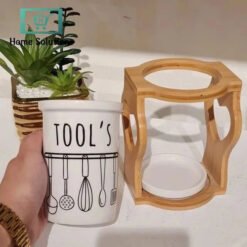 porcelain spoon holder with bamboo stand 0 in Pakistan 7 - Home Solutions