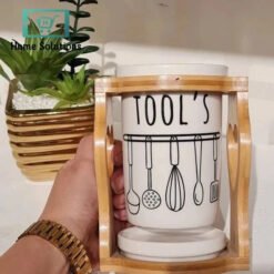 porcelain spoon holder with bamboo stand 0 in Pakistan 8 - Home Solutions