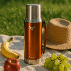 Thermotrek Stainless Steel Insulated Thermos with Handle - 50.7 oz (1500ml), Copper Orange 7 post1 - Home Solutions