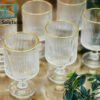 Ripple Effect Low Foot Real Crystal Gold Rim Glass - Set of 6 1 Ripple Effect Low Foot Real Crystal Gold Rim Glass - Set of 6 TABLEWARE