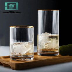 ROSSEL Crystal Self Linning Easy Grip Drink Glass Set of 6