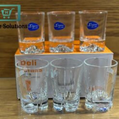 Alternative view of Classic Clear Shot Glass Set – Transparent Finish – 6 Pcs