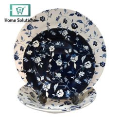 Claytan Crystal Blue (+VE) 18 Pcs Plate Set