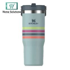 STANLEY The Varsity Ice Flow Flip Straw Tumbler - 30oz - Seafoam Stripe