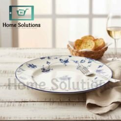 Elegant Blue Floral Fine Porcelain Dinner Plate - 10.5" 9 ww2 - Home Solutions