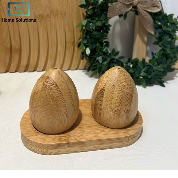 Bamboo Egg Model Salt & Pepper Shaker 7 Bamboo Egg Model Salt & Pepper Shaker - Image 5