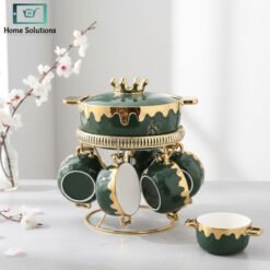Elegant 16-piece ceramic soup set with bowls and plates, modern dinnerware”