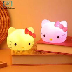 Adorable Hello Kitty LED Night Light Rechargeable Soft Silicone Lamp 2 - Home Solutions