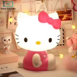 Alternative view of Adorable Hello Kitty LED Night Light Rechargeable Soft Silicone Lamp V2