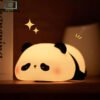 Adorable Panda LED Night Light Rechargeable Soft Silicone Lamp
