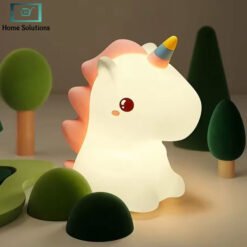 Adorable Unicorn LED Night Light Rechargeable Soft Silicone Lamp