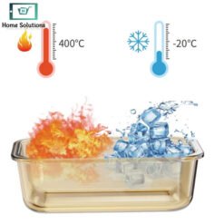 Amber Gold Glass Baking Dish Microwavable Heat Resistant 5 - Home Solutions