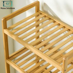 Bamboo 3 Tier Laundry Basket Multi Layer Storage Rack 5 - Home Solutions