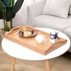 Bamboo Folding Serving Tray - Multipurpose Foldable Bed & Breakfast Table 9 Bamboo Folding Serving Tray Multipurpose Foldable Bed Breakfast Table 2 - Home Solutions
