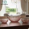 Luxury Ripple Design Glass Bowl Set 7 Pieces