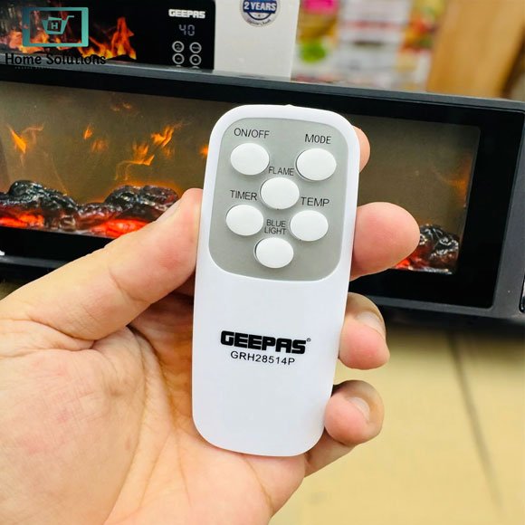 Geepas Wall Mounted 3D Flame Touch Display Blower Heater 5 Geepas Wall Mounted 3D Flame Touch Display Blower Heater - Image 3