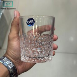 Golden Border Rock Bottom Glass Set of 6 1 - Home Solutions