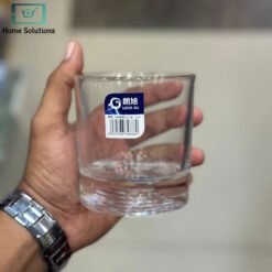 Golden Border Rock Bottom Glass Set of 6 2 - Home Solutions