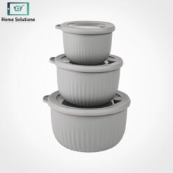 Limon Food Container Round with Vented Lid Set of 3 3 - Home Solutions