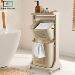 Limon Laundry Basket 2 Tier Knit Design