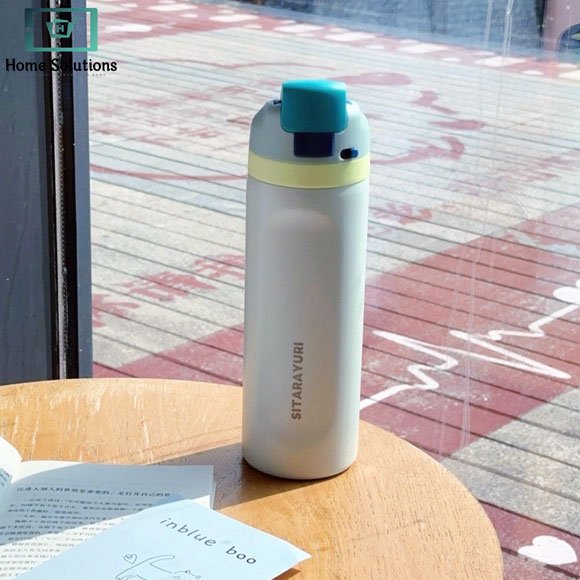 Owala Style Water Bottle 24oz with Lock Lid - Cream 3 Owala Style Water Bottle 24oz with Lock Lid - Cream