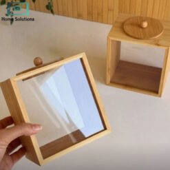 Alternative view of Premium Bamboo & Glass Airtight Food Storage Jars – Kitchen Pantry Organizers