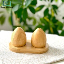 Bamboo Egg Model Salt & Pepper Shaker 9 Product Image - Home Solutions