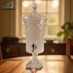 Royal crystal glass beverage dispenser 4.2L