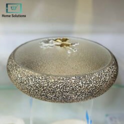 Alternative view of Silver Fiber Center Table Bowl – Modern Decorative Tablepiece