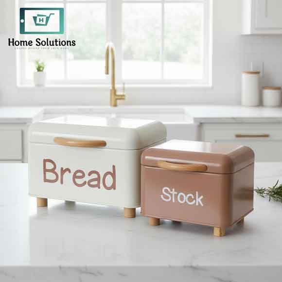Kitchen Storage Bread Box Containers – Set of 2 6 Kitchen Storage Bread Box Containers – Set of 2 - Image 4