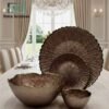 Luxury Round Textured Cake Serving Set 14 Pieces