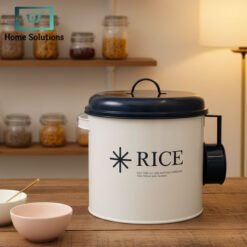 Alternative view of Premium Rice Storage Container – Airtight Canister with Lid Round