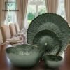 Luxury Round Textured Cake Serving Set 14 Pieces