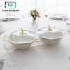 Chafing dish 12.5" Twin Oval White Dish