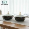 Chafing dish 12.5" Twin Oval Black Dish