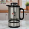 Vacuum Flask 1L Stainless Steel – Hot & Cold Thermos Jug 1 Stainless steel 1 L vacuum flask with handle, on store shelf – insulated thermos jug for tea or coffee