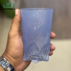 Scratchy Glacier Glass – Textured Drinking Glass for Water, Juice, and Cocktails