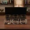 Premium 6-Piece Glass Set with Gold Rim