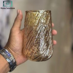 Glacier pattern textured glass set with premium swirl design