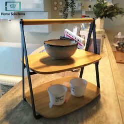 Alternative view of Bamboo Serving Tray 2-Step for Snacks & Appetizers