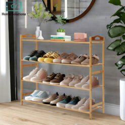 Dustproof shoe rack cabinet with covered compartments for organized shoe storage