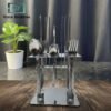 24-piece silver cutlery set stainless steel with stand