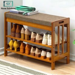 Dustproof shoe rack cabinet with covered compartments for organized shoe storage