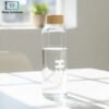 H2O borosilicate glass water bottle 750ml