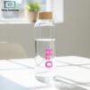 H2O borosilicate glass water bottle 750ml