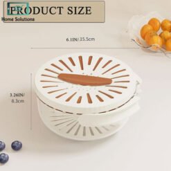 3 in 1 Fruit Drainer Basket Strainer with Foldable Handle 9 - Home Solutions