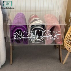 Acrylic Pray Mat Box with Side Quran Holder Pocket & Wooden Stand 18 Acrylic Pray Mat Box with Side Quran Holder Pocket Wooden Stand 6 - Home Solutions
