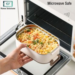 Bento Lunch Box with Cutlery Microwave Safe 1000ml 4 - Home Solutions