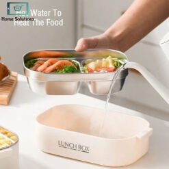 Bento Lunch Box with Cutlery Microwave Safe 1000ml 5 - Home Solutions