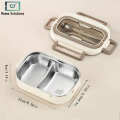 Bento Lunch Box with Cutlery Microwave Safe 1000ml 8 - Home Solutions